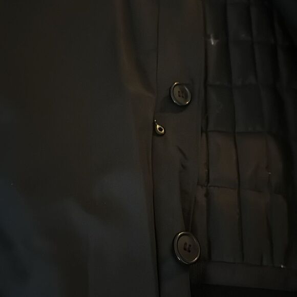 DKNY Mens Black Storm Coat with Zip Out Wool Lining & Many Pockets. Size 42R. - Picture 5 of 12